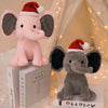 Peluche éléphant de Noel