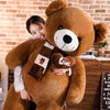 Peluche ours marron pleine d'amour