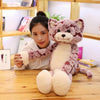 Peluche chat rose aux longues jambes
