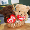 Peluche ours brun gros câlins