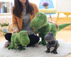 Peluche tyrannosaure adorable verte
