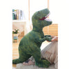 Peluche tyrannosaure vert féroce