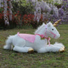 Grande peluche licorne cheval blanc