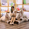 Peluche cheval beige couché