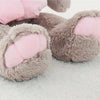 Peluche lapin gris géante