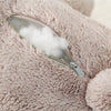 Peluche lapin gris géante