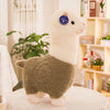 Peluche alpaga à robe colorée