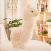Peluche alpaga à robe colorée