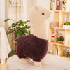 Peluche alpaga à robe colorée