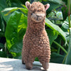 Peluche alpaga à poils longs