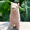 Peluche alpaga à poils longs