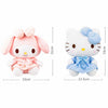 Peluche Hello Kitty en uniforme rose et bleu