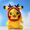 Porte-clés en peluche Pokémon Pikachu avec chapeau pour enfants
