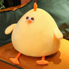 Peluche coussin jaune poussin