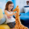 Peluche géante girafe