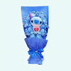 Bouquet de peluches Stitch avec motif I love you