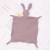 Doudou lapin en coton et mousseline pour bébé