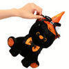 Peluche chat noir déguisement Halloween