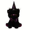 Peluche chat noir déguisement Halloween