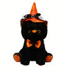 Peluche chat noir déguisement Halloween