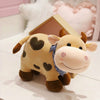 Peluche vache à motif coeur