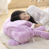Peluche éléphant oreiller violet