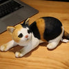 Peluche chat rayé