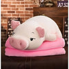 Peluche cochon blanc assoupi