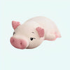 Peluche cochon blanc assoupi