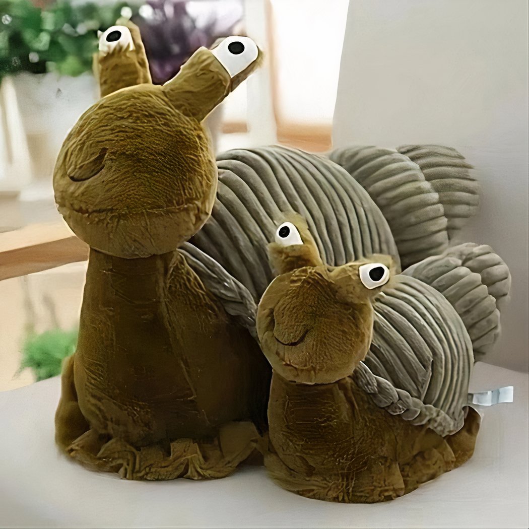 Peluche escargot vert