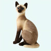 Peluche chat tigré gris