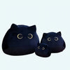 Peluche chaton noir aux grands yeux