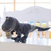 Peluche tyrannosaure adorable grise