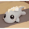 Peluche dinosaure gris géant
