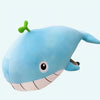 Peluche baleine bleue pastel, le plus doux des oreillers