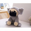 Peluche chien déguisé en éléphant