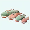 Peluche rigolote crocodile verte