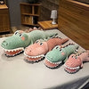 Peluche rigolote crocodile verte