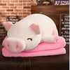 Peluche cochon blanc joyeux