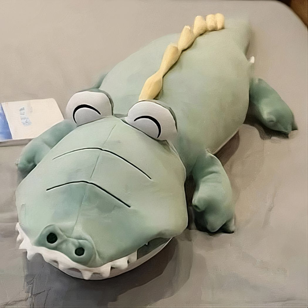 Peluche dinosaure bleu magique