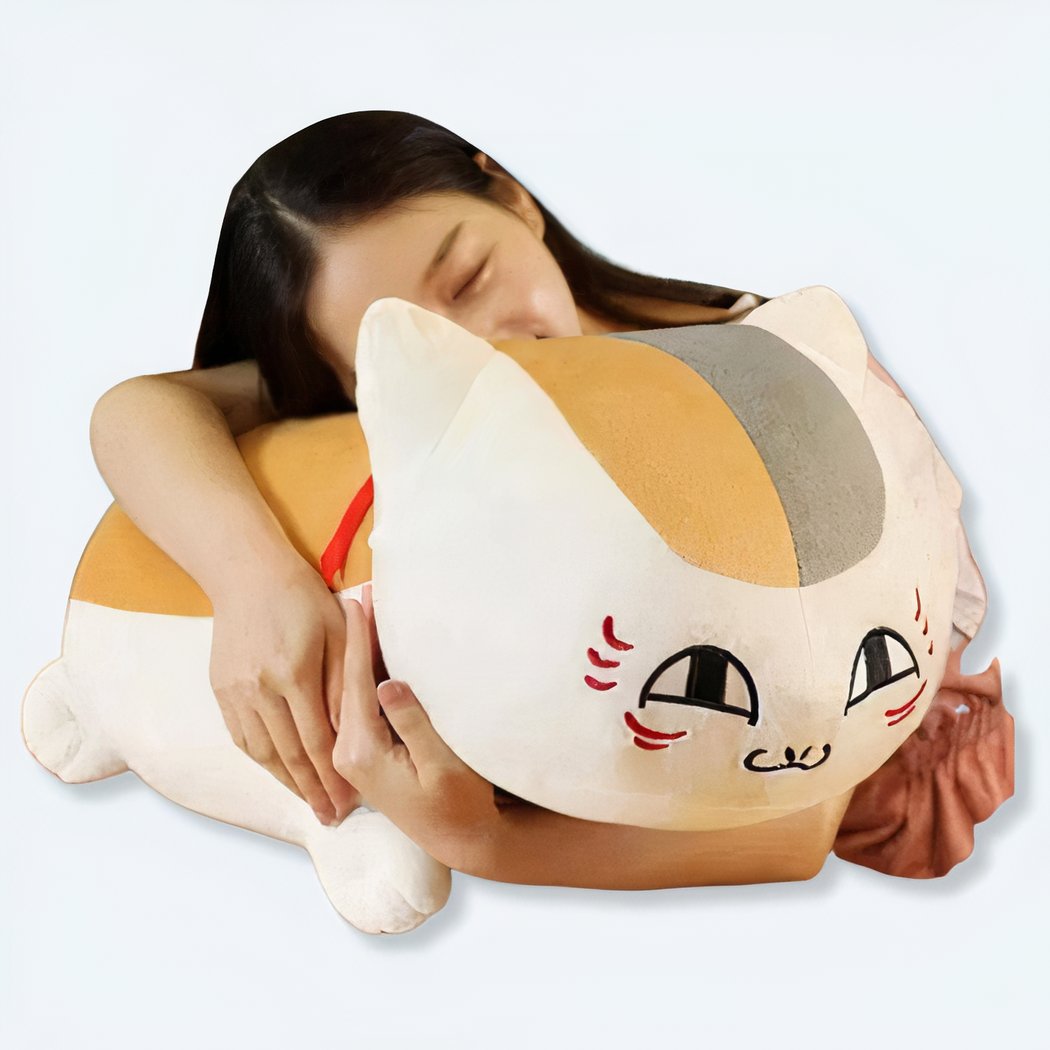 Peluche Chat Nyanko Sensei blanc