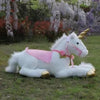 Grande peluche licorne cheval blanc