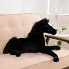 Peluche cheval noir