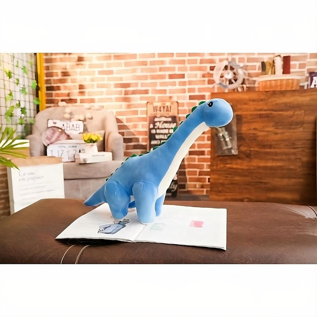 Peluche dinosaure bleu