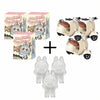 Peluche type Labubu boîte mystère debout