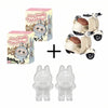 Peluche type Labubu boîte mystère debout