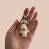 Peluche style Labubu mini porte-clé
