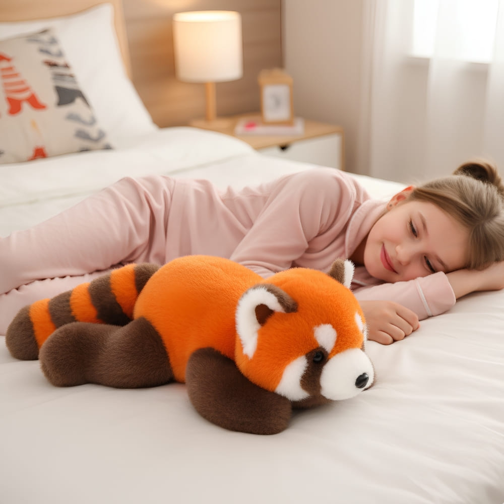 Peluche panda roux paresseux