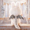 Peluche type Labubu ange blanc