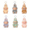 Peluche type Labubu boîte mystère assis
